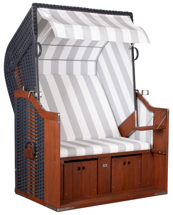 Strandkorb Profi Ostsee Poel PVC Anthraz... Strandkorb Profi Ostsee Poel PVC Anthraz...